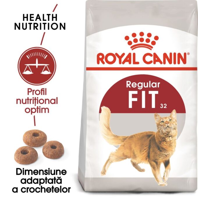 Royal Canin Fit32 Adult hrana uscata pisica, activitate fizica moderata, 4 kg 1 Royal Canin Fit32 Adult hrana uscata pisica, activitate fizica moderata, 4 kg