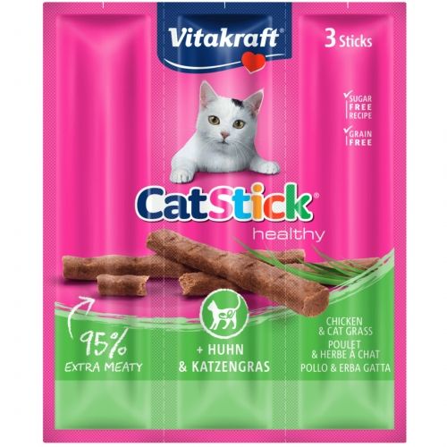 Recompense Pisici Vitakraft CatStick Pui si Iarba Pisicii, 3 x 18 g 1 Recompense Pisici Vitakraft CatStick Pui si Iarba Pisicii, 3 x 18 g