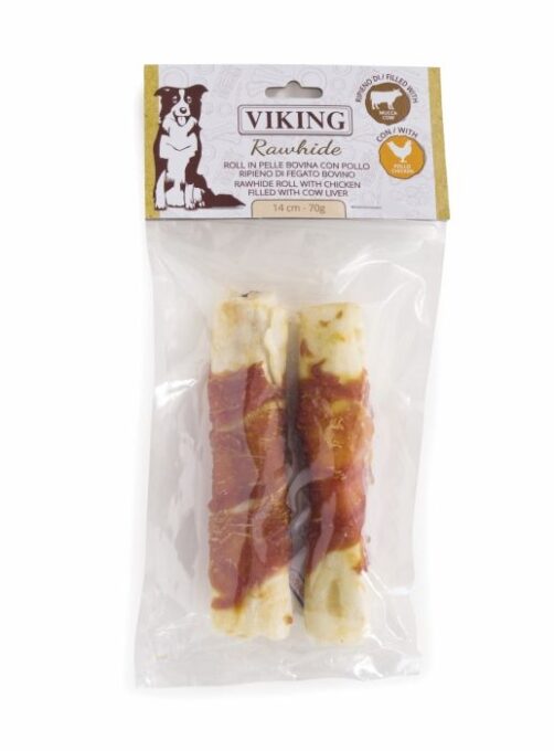 Recompense Viking Roll din Piele cu Maduva, 14 cm/ 2 buc 1 Recompense Viking Roll din Piele cu Maduva, 14 cm/ 2 buc