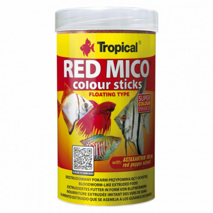 RED MICO COLOUR STICKS Tropical Fish, 100ml 32g 1 RED MICO COLOUR STICKS Tropical Fish, 100ml 32g
