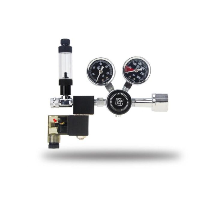 Reductor CO2Art Dual Stage CO2 electrovalva si numarator bule