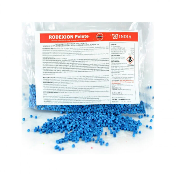 RODEXION micropelete albastru pentru soareci si sobolani, 25KG 1 RODEXION micropelete albastru pentru soareci si sobolani, 25KG