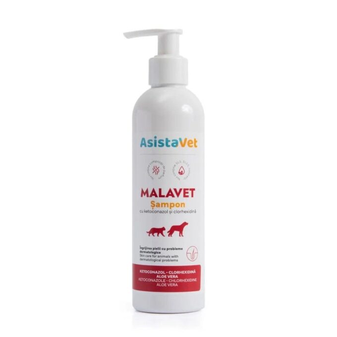 Sampon Dermatocosmetic Malavet, AsistaVet, 250 ml 1 Sampon Dermatocosmetic Malavet, AsistaVet, 250 ml