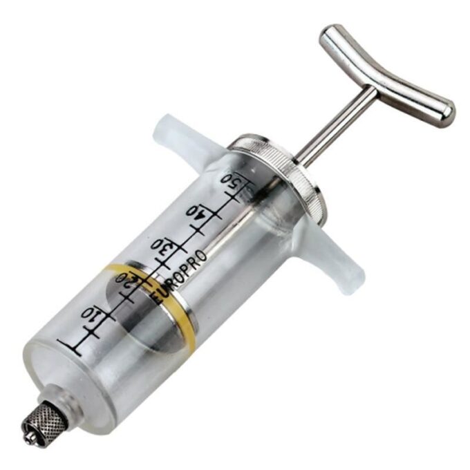 Seringa Nylon 10 ml cu Filet pentru Ac Luer si Maner Metal, Albert Kerbl