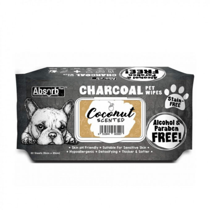 Servetele umede pentru animale, Charcoal Pet WET Wipes, Cocos- pachet 80 buc 1 Servetele umede pentru animale, Charcoal Pet WET Wipes, Cocos- pachet 80 buc