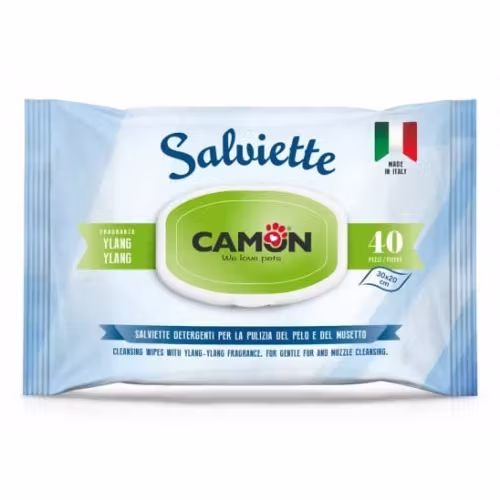 Servetele pentru curatare cu aloe vera si ylang-ylang, Camon, 40 buc