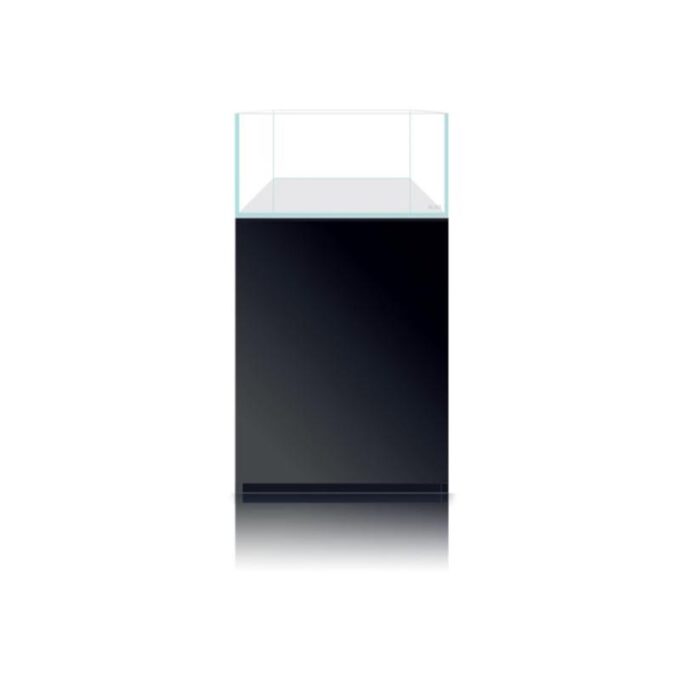 Set acvariu 80 de litri cu stand negru Blau Set cubic panoramic