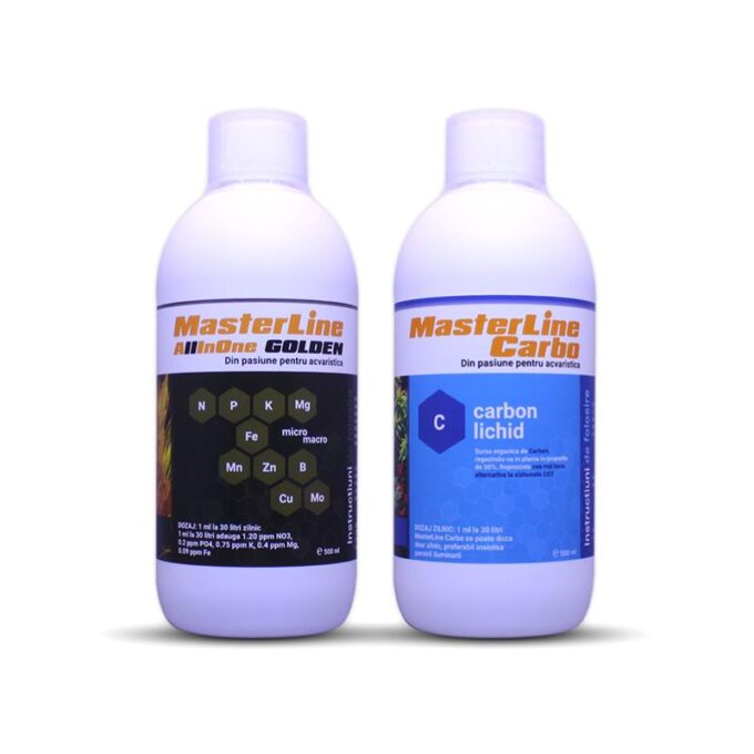 Set fertilizanti MasterLine All In One Golden+Carbo 2x500ml 1 Set fertilizanti MasterLine All In One Golden+Carbo 2x500ml
