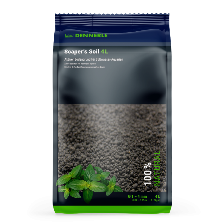 Sol fertil Dennerle Scapers Soil 1-4mm 4 l