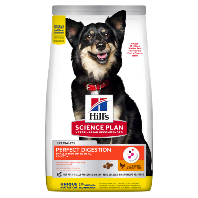 Hrana uscata caini, Hill's Science Plan Canine Adult Perfect Digestion Small and Mini, 3 kg