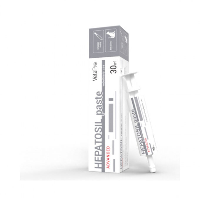VETAPRO hepatosil advanced paste seringa 30ml suport hepatic pisici