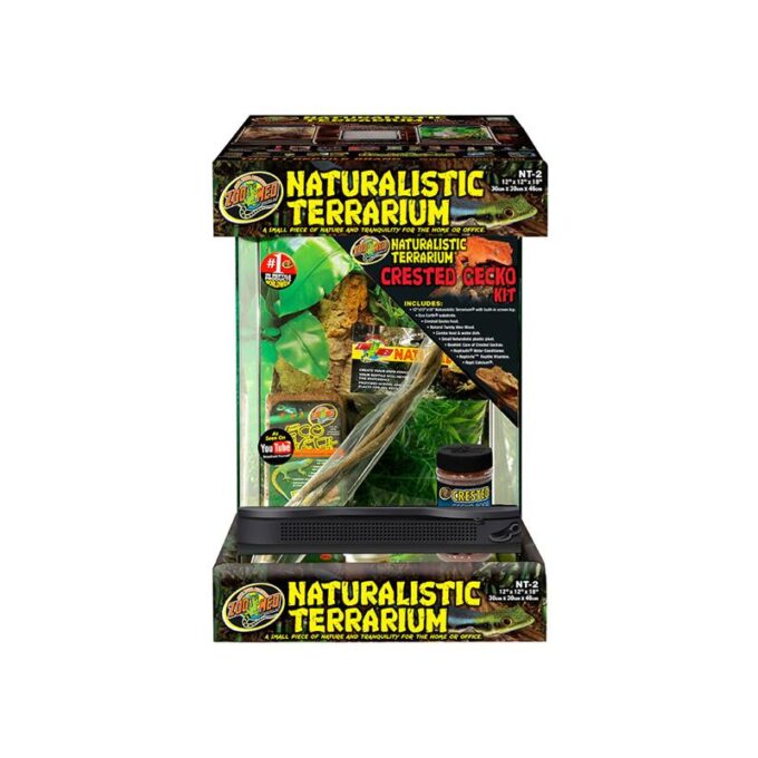 Terariu Kit pentru Crested Gecko Zoo Med Naturalistic Terrarium
