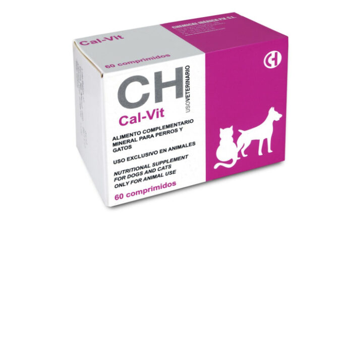CH CAL-VIT  supliment de calciu pentru caini si pisici 60 tbl