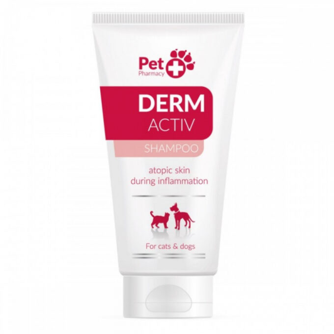 DERMACTIV sampon pentru caini si pisici clorhexidina 3%-  125 ml