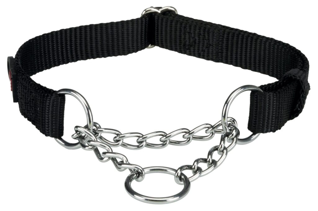 Zgarda Chinga cu Lant Strangulanta 45-70 cm/25 mm Negru 202901