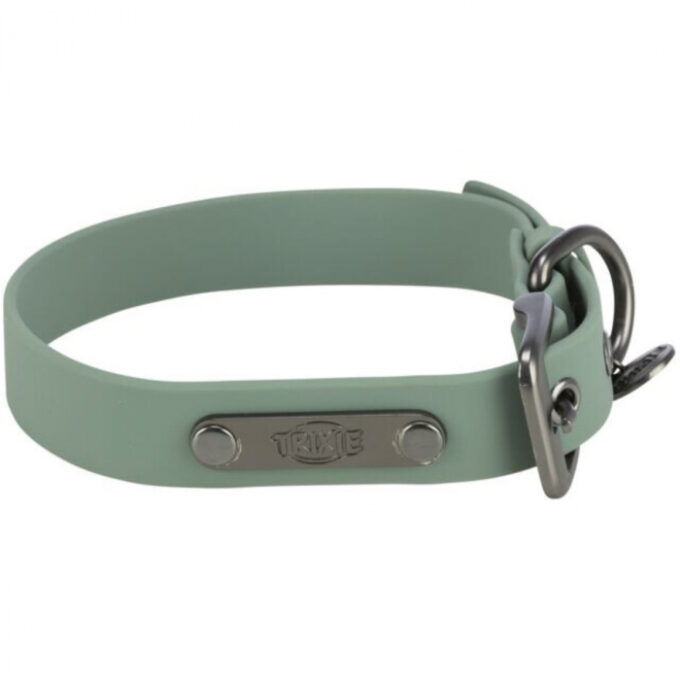 Zgarda City Style, L - XL: 50 - 57 cm   30 mm, Verde-Salvie