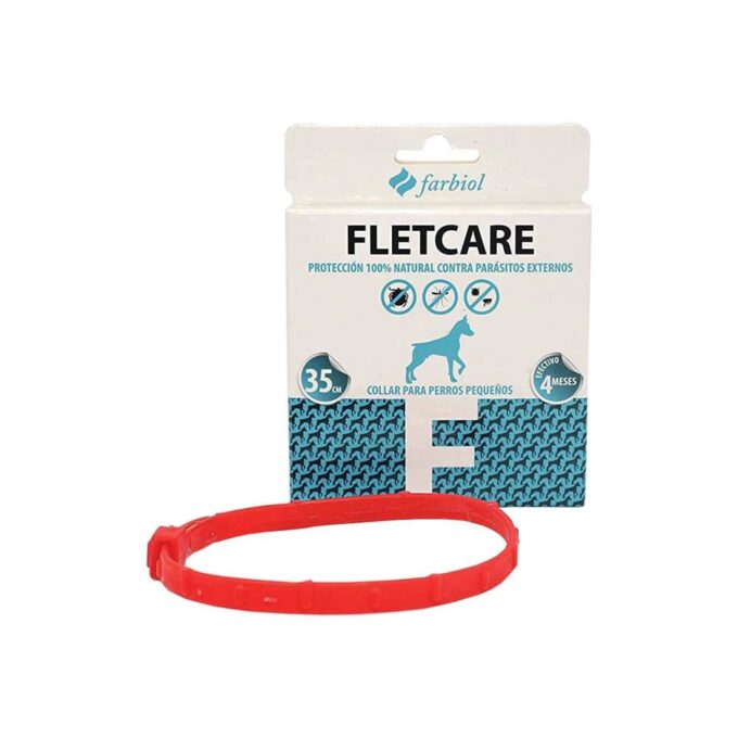 Zgarda antiparazitara caini talie mica, Fletcare, 35 cm